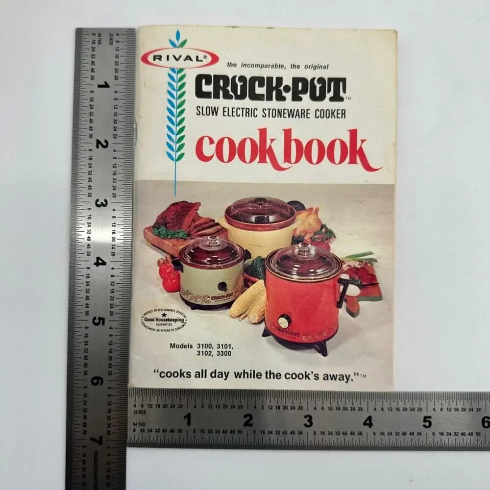 Vintage 1973 Rival CrockPot Cook Book 3100 3101 3102 3300 Recipes Manual 427-411